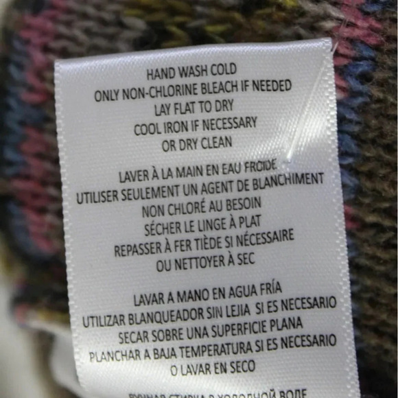 Re/Done 60s Shrunken Sweater in Gravel Multi M Wool Blend - Picture 11 of 13